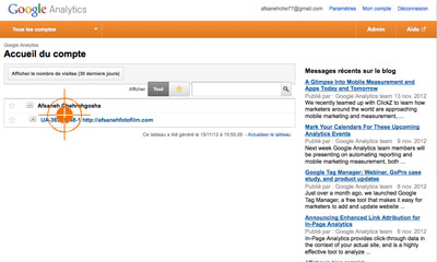 voir statistiques google analytics pour mon site wordpress