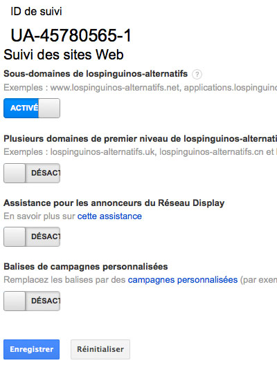 Créer compte google analytics