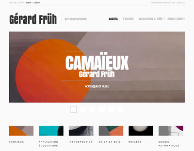 site internet art contemporain Alsace Gérard Früh