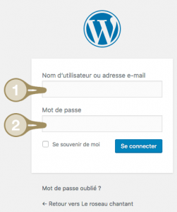 Comment se connecter à administration WordPress