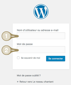 Se connecter à WordPress